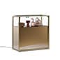 37"w Tempered Glass Showcase, Storage Cabinet, Locking Doors