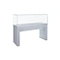 48" Airtight Glass Display Table with Locking Lift-Off Top, Ships Assembled