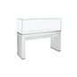 48" Airtight Glass Display Table with Locking Lift-Off Top, Ships Assembled