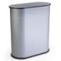 41" Tall Oval Portable Counter with Inner Shelf - Gray