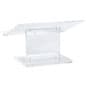 Acrylic Tabletop Podium, Easy Assembly - Clear