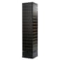 Slatwall Cube Fixture for Floor, 4 Sides, Rotating - Black