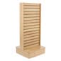 Slatwall Kiosk, I-Shaped, Double Sided - Maple