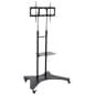 TV Stand w/ Shelf, Fits Monitors 37 - 70", Locking Wheels, Height Adjustable - Black