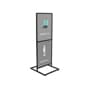 22" x 28" Floor Standing Sign Holder, Double-Sided - Black