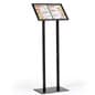 Floor Standing Sign Holder, Menu Stand, Snap Open, Protective Lens