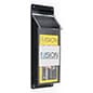 3-Pocket Outdoor Acrylic Brochure Wall Rack, Custom Printed, Clear - Multiple Sizes