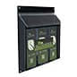 3-Pocket Outdoor Acrylic Brochure Wall Rack, Custom Printed, Clear - Multiple Sizes