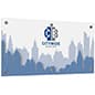 Acrylic Sign, Full Color Custom Print, Silver Standoffs - Clear