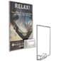 8.5" x 11" Wall Mounted Sign Holder with Magnetic Strip, Business Card Pocket - Clear