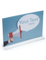 Horizontal Sign Holders: 17"w x 11"h horizontal sign holders