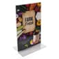 Acrylic Countertop Sign Holder, T-Style, Bottom Insert - Clear