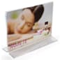 Acrylic Countertop Sign Holder, T-Style Design, Bottom Insert - Clear