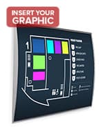 Wayfinding Signs for 11-1/2"w x 17"h Graphics Wayfinding Signs