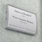 Curved Adhesive Wall Sign Holder, Snap-Out Lens