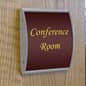 Curved Adhesive Wall Sign Holder, Snap-Out Lens