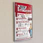 Curved Adhesive Wall Sign Holder, Snap-Out Lens