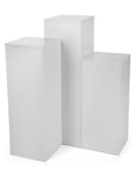Square Display Pedestal Set for Retail Stores Square Display Pedestal Set with Collapsible Design