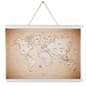 14, 18 or 22" Wooden Banner Rails, Magnetic Design - Natural or White