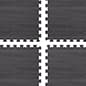 10' x 10' Economy Foam Flooring, 3/8" Thick - Wood Grain Print