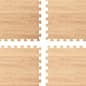 10' x 10' Standard Foam Flooring, 5/8" Thick - Wood Grain Print