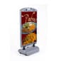 28" x 44" Weighted Sidewalk Sign Stand, Double Sided, Fillable Base - Gray