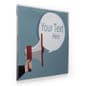 Wall Mounted Sign Holder, Recycled Acrylic, Side Insert - Clear