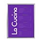 Sign Holder for Window, Snap Frame, Non-Glare Lens, Double-Sided - Silver