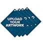 6" x 6" Wall Mounted Sign Holder, Custom Printed, Suction Cups - Full Color