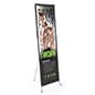Banner Stand with Custom Graphic, Adjustable Width & Height - Silver