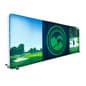 Backlit Trade Show Display w/ Custom-Printed Full-Color Wall Graphic, 2 Cases