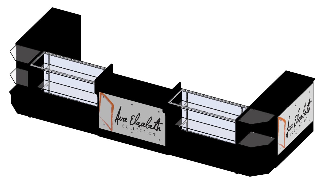 Store Issue Counter Store Counter Configuration with Graphics | (3) Customized Panels ...