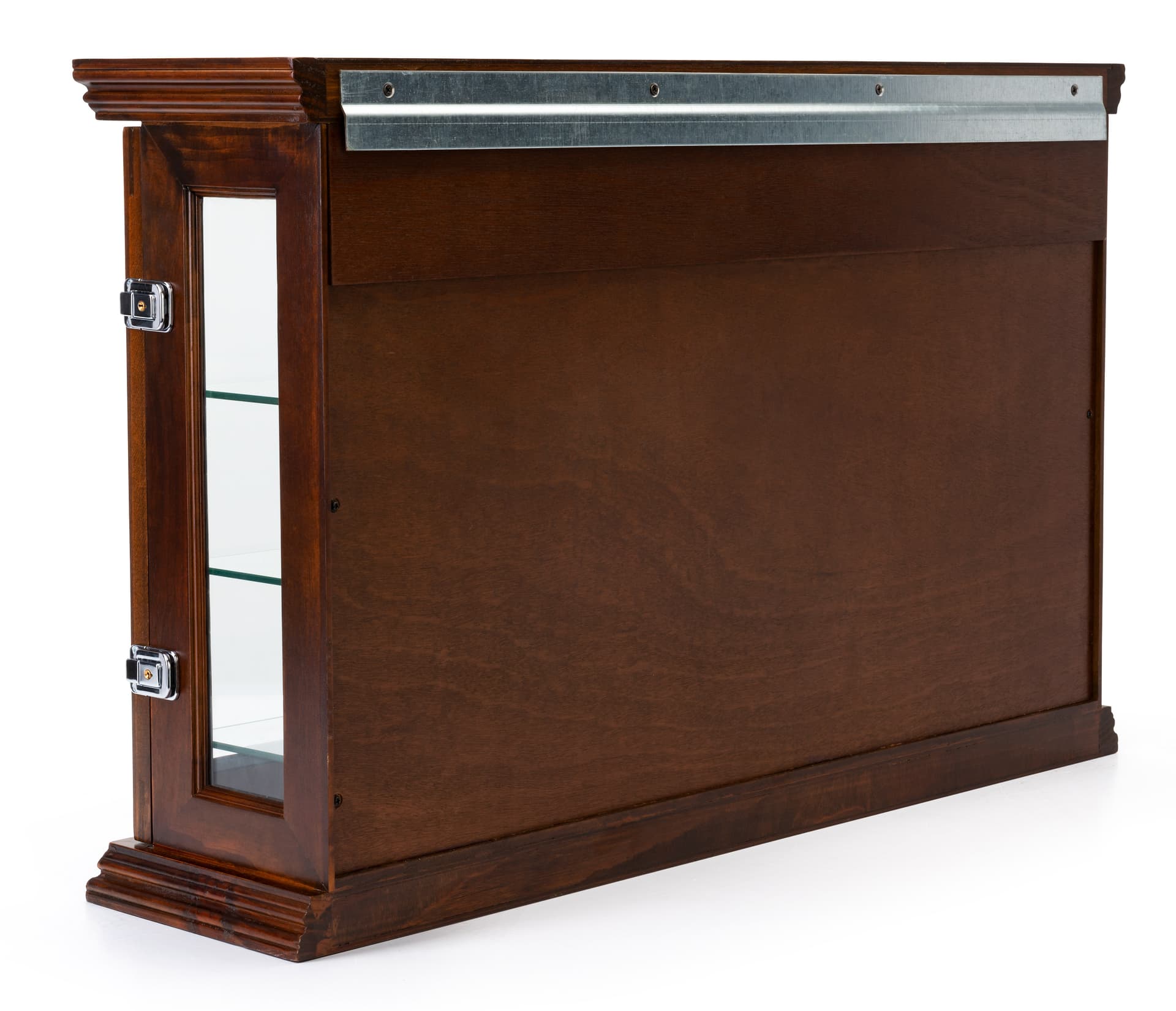 Reflecting Display Case Dark Cherry Mirrored Display Case | Tabletop or Wall Placement ...