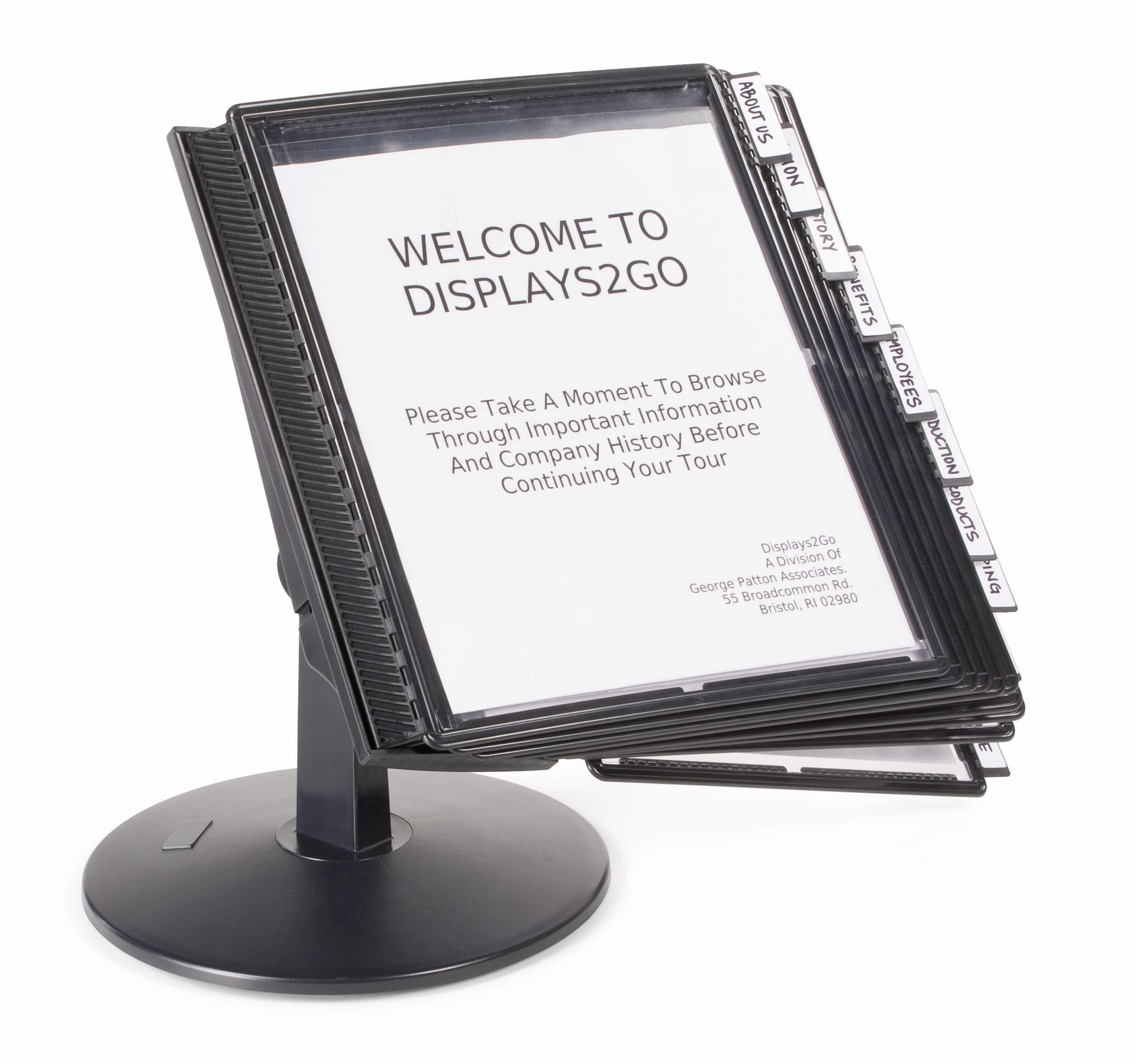 Desktop Reference Format Desktop Reference Guide | (10) Double-Sided Pockets | Displays2Go