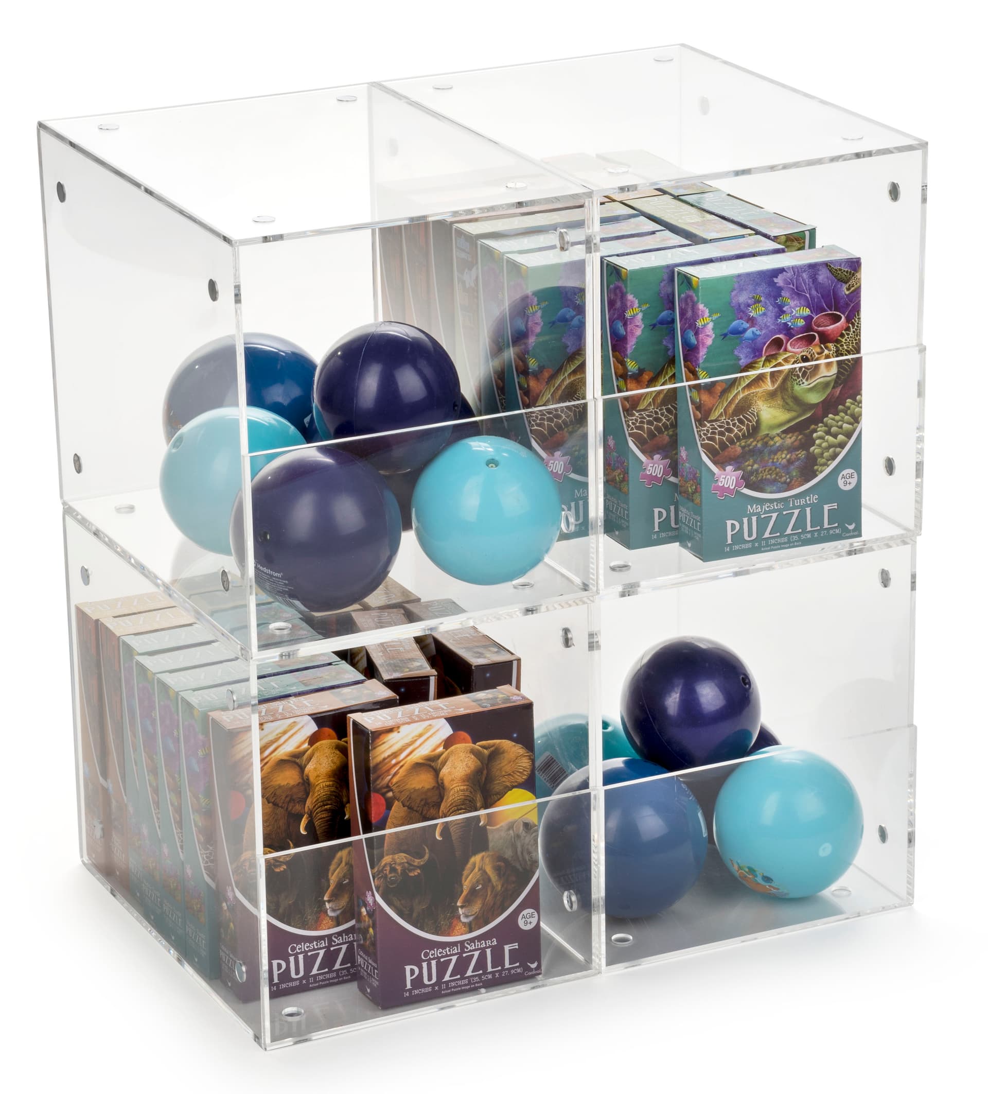 Small Display Containers Set of 4 Plastic Display Containers | Stackable | Displays2Go