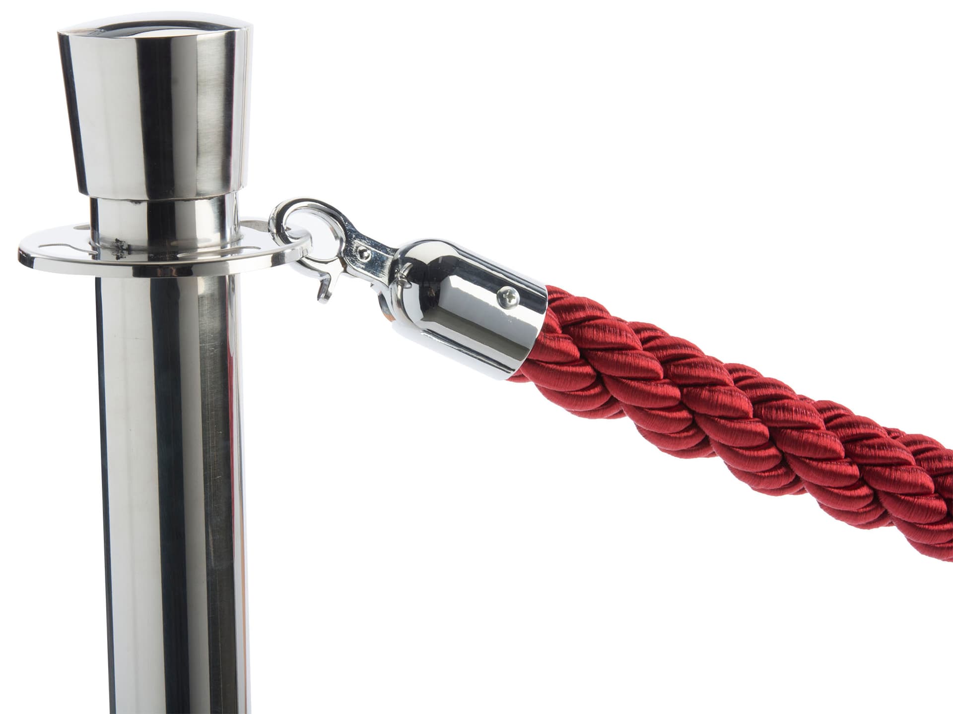 Red Chrome Rope Red Line Control Rope | Cable & Chrome Stanchions | Displays2Go